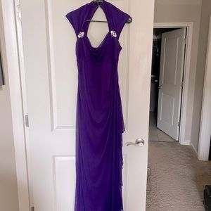 Elegant purple ball gown